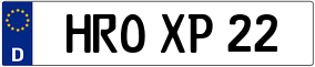 Trailer License Plate